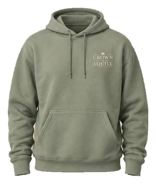 Drift Sage Wordmark Hoodie front angle study