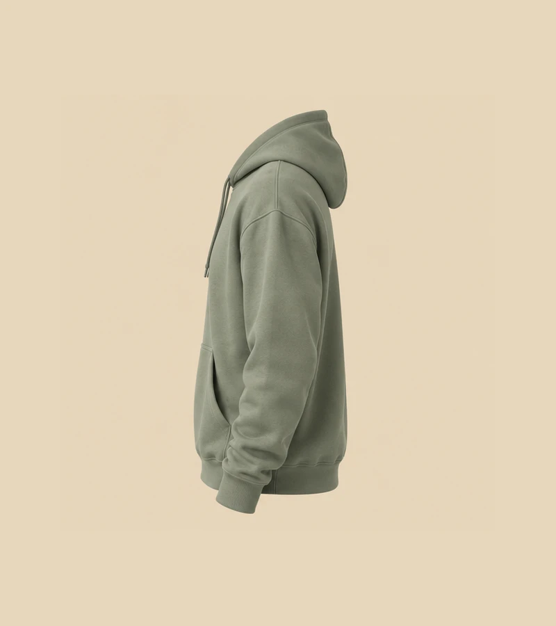 Drift Sage Wordmark Hoodie ring2 concept, not real product photography