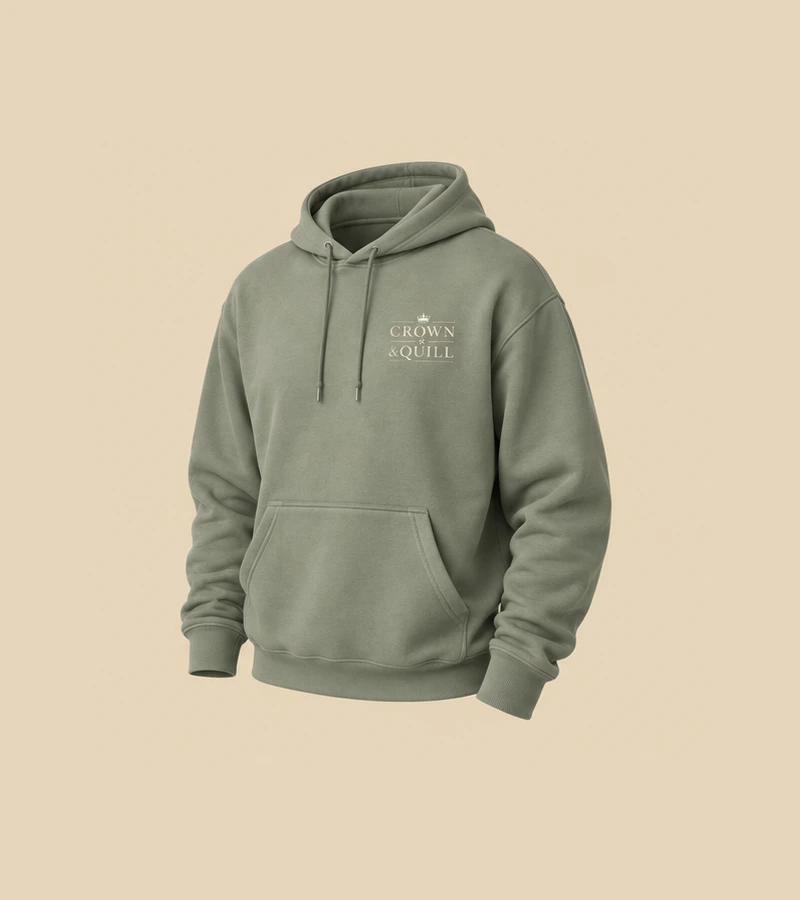 Drift Sage Wordmark Hoodie ring7 concept, not real product photography