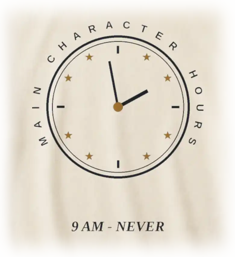 Close detail of the clock-face print